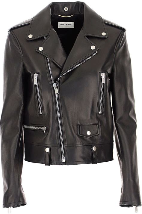 yves saint laurent women's leather jacket|saint laurent jacket men's.